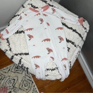 Kyte Baby Red Panda Bamboo Zip Sleeper 0–3 Months